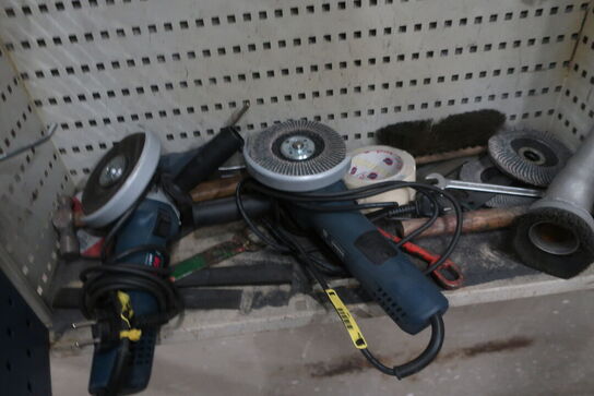 Div. Elektriskværktøj: vinkelsliber, nedstryger mv. 