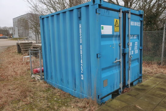 20' fods container HBSU 814223 m. indhold