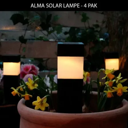 18 stk. alma solar lampe - 4 pak(ubrugt)
