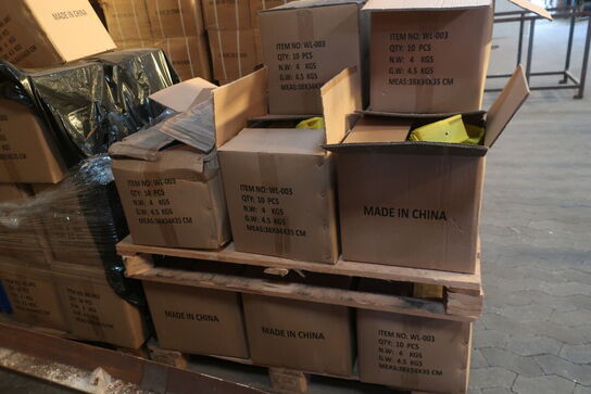 Palle med div. Dele til advarselslamper m.m.