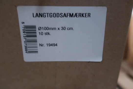 10 stk. langtgodsafmærker