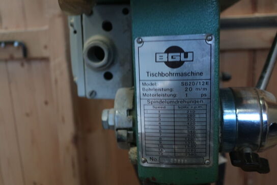 Bordsøjleboremaskine BGU SB20/12E