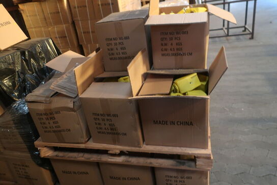 Palle med div. Dele til advarselslamper m.m.