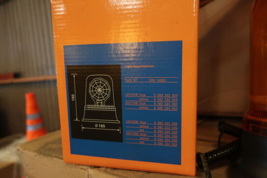 20 stk. advarselslamper Rotating Beacon Belt Activated