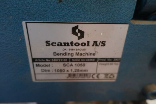 Kantbukkemaskine SCANTOOL SCA 1050