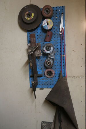 Arbejdsbord, værktøjstavle, div. Værktøj m.m.