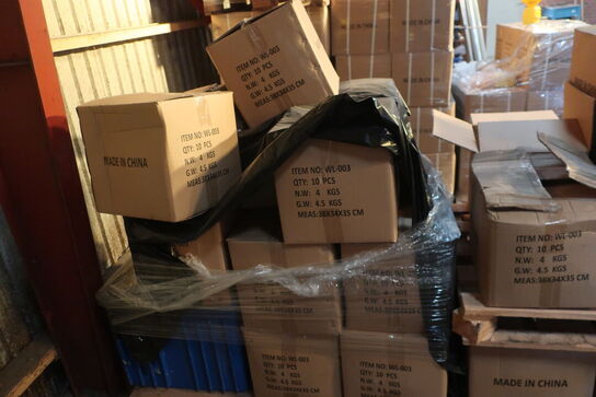 Palle med div. Dele til advarselslamper m.m.