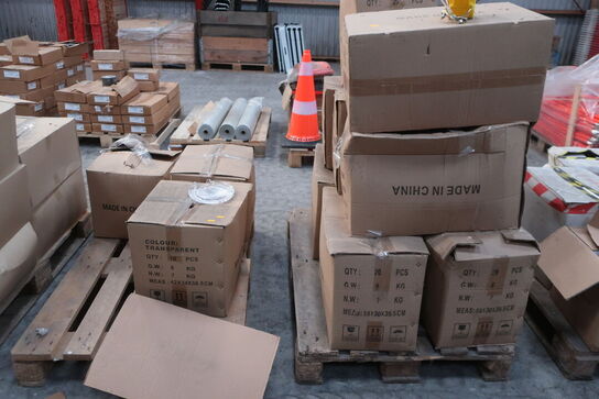 2 stk. paller med div. Dele til advarselslamper