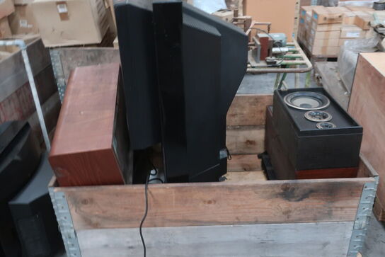 Palle med højtaler, fjernsyn, radio m.m.