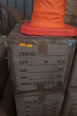 10 stk. afspærringskegler