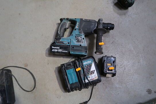 Akku borehammer MAKITA DHR243 med 2 stk. batterie og lader