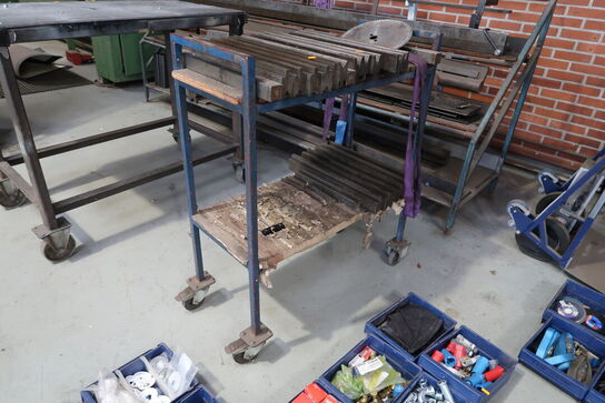 Opbevaringsvogn med indhold