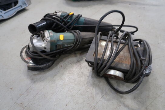 2 stk. vinkelslibere MAKITA, BOSCH