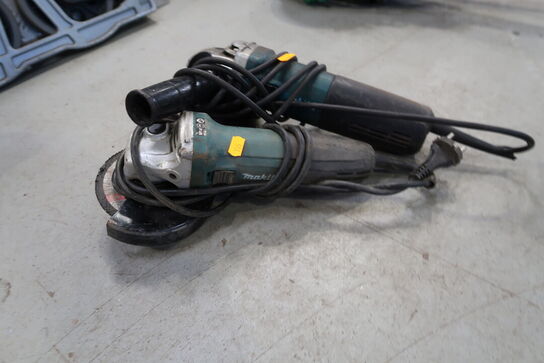 2 stk. vinkelslibere MAKITA, BOSCH