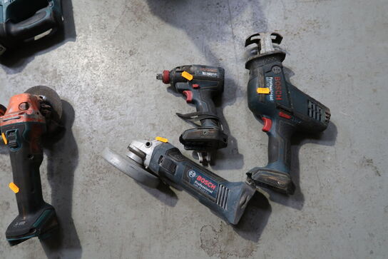 3 stk. akku håndværktøj BOSCH