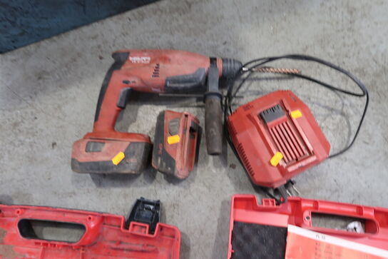Akku slagboremaskine HILTI TE 2-A22 med 2 stk. batterier og lader