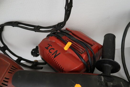 Akku vinkelsliber HILTI AG 125-A22 med 2 stk. batterier og lader