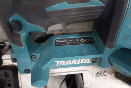 Akku båndsav MAKITA med DPB183 med batteri og lader