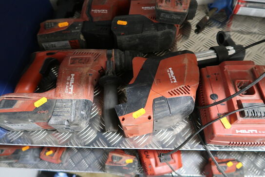 Akku borehammer HILTI TE 4-A22 med støvopsamler, batteri og lader