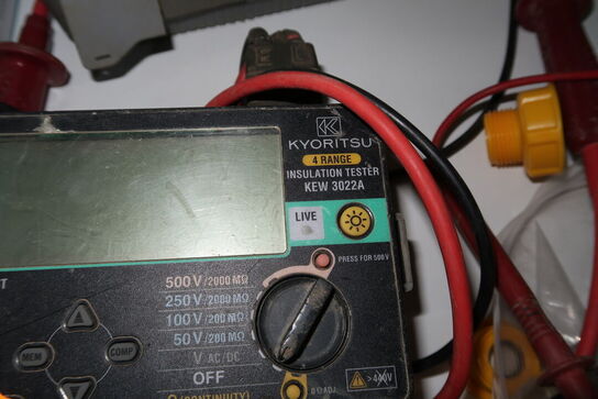 2 stk. isolationstestere KYORITSU 3022A