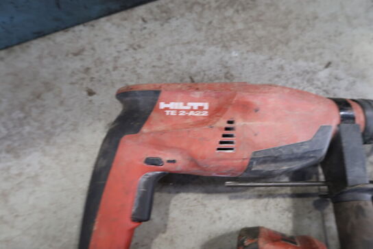 Akku slagboremaskine HILTI TE 2-A22 med 2 stk. batterier og lader
