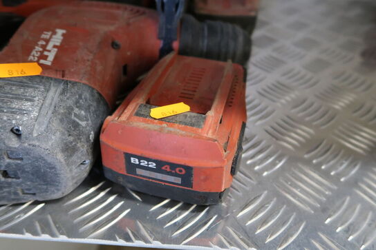 Akku borehammer HILTI TE 4-A22 med 2 stk. batterier