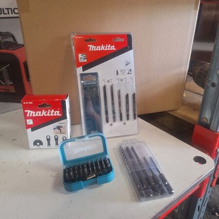 Makita Bitssæt + Multi Cut Klinger+stiksavklinger+HHS borsæt