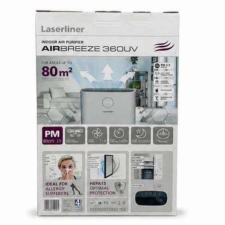 Luftrenser m. Filter til 80m2 - NY