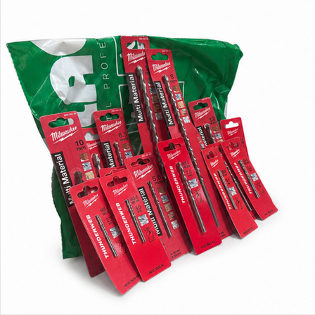 18 dele Milwaukee Assorteret borsæt