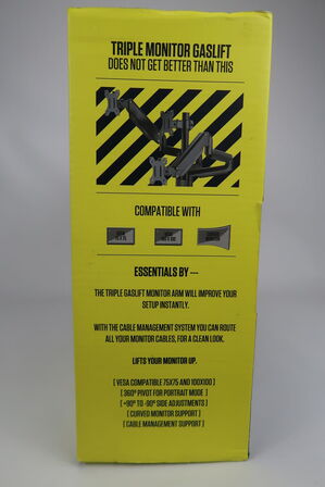 Essentials Triple Monitor Gas Lift skærmarm