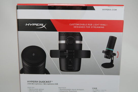HyperX DuoCast - RGB USB Mikrofon Black