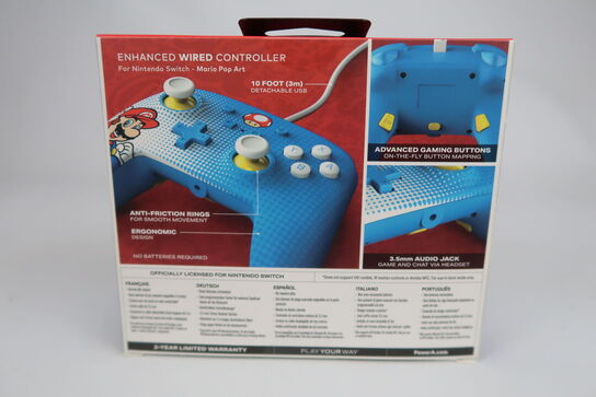 4 stk. Nintendo Switch PowerA Wired controller - Super Mario Bros Wired