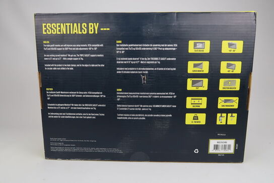 Essentials Triple Monitor Gas Lift skærmarm