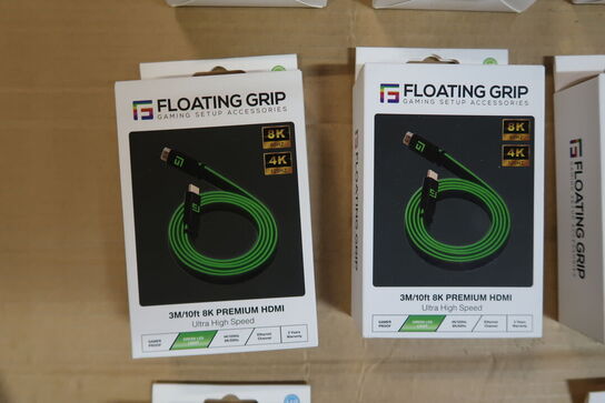 14 pk. Floating Grip, Ultra High  Speed Led Hdmi Cable 