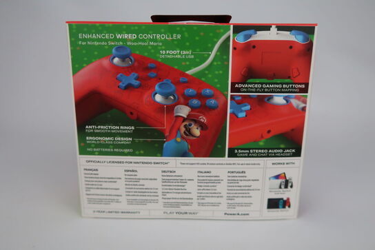 7 stk. Nintendo Switch PowerA Wired Controller - Super Mario