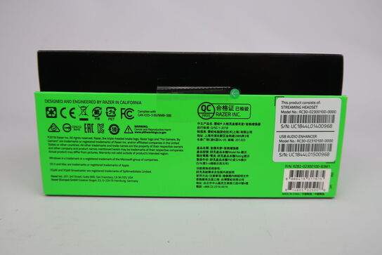 2 stk. Razer IFRIT Streaming Headset with Razer USB Audio