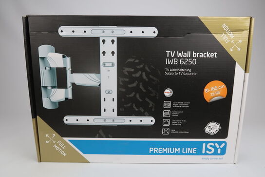 Universal TV-vægbeslag 32-65" Full Motion, ISY IWB 6250 hvid