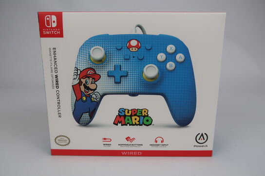 4 stk. Nintendo Switch PowerA Wired controller - Super Mario Bros Wired