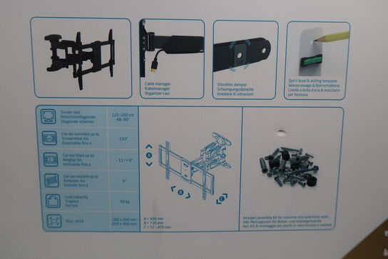Multibrackets Universal TV-vægbeslag 40-80" Full Motion, ISY IWB 6400