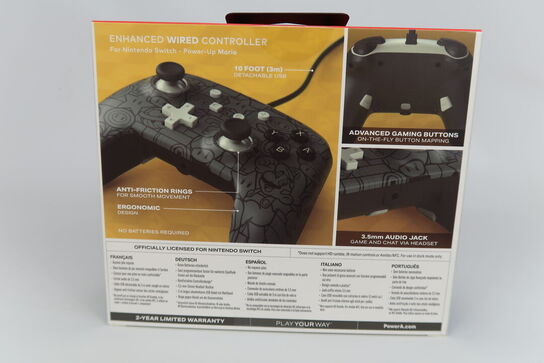 4 stk. Nintendo Switch PowerA Wired Controller - Super Mario