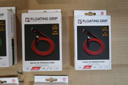 14 pk. Floating Grip, Ultra High  Speed Led Hdmi Cable 