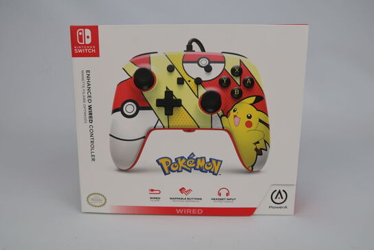 4 stk. Nintendo Switch PowerA Wired Controller - Pop Art Pokémon Go