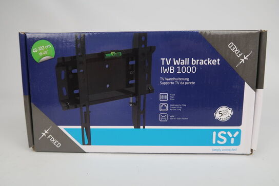 2 stk. Universal TV-vægbeslag 19-48" Fixed, ISY IWB 1000