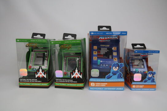 4 stk. My arcade maskiner 