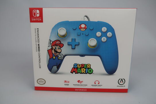 
4 stk. Nintendo Switch PowerA Wired Controller - Mario Pop Art 