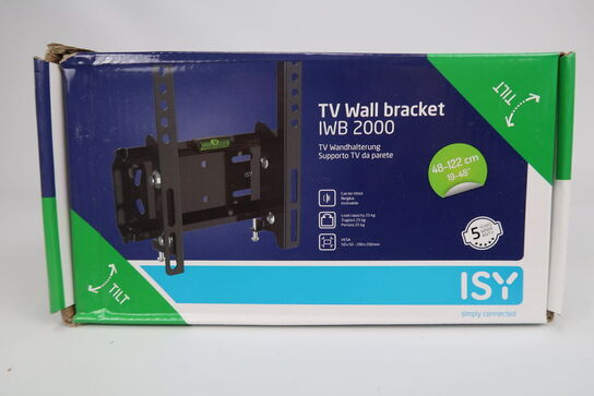 2 stk. Universal TV-vægbeslag 19-48" Tilt, ISY IWB 2000