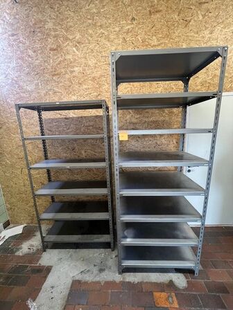 Metal bookcase