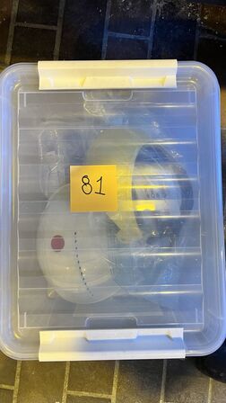 Face shield and safety helmet box