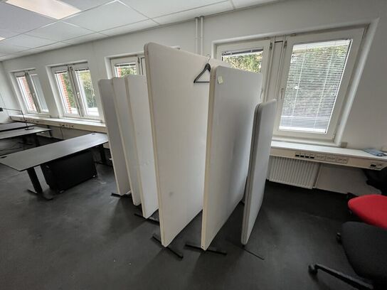 Seks støjskærme, assorterede