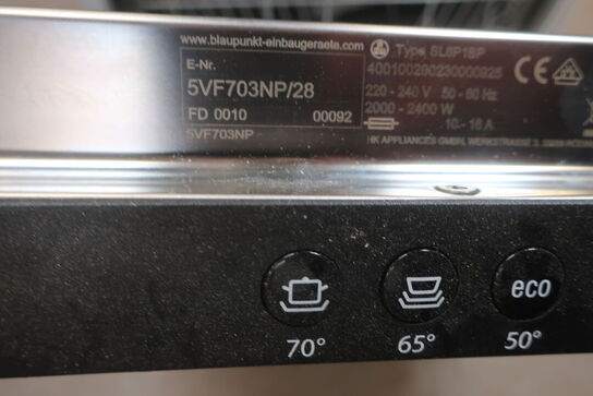 Integreret opvaskemaskine BLAUPUNKT 5VF703NP/28